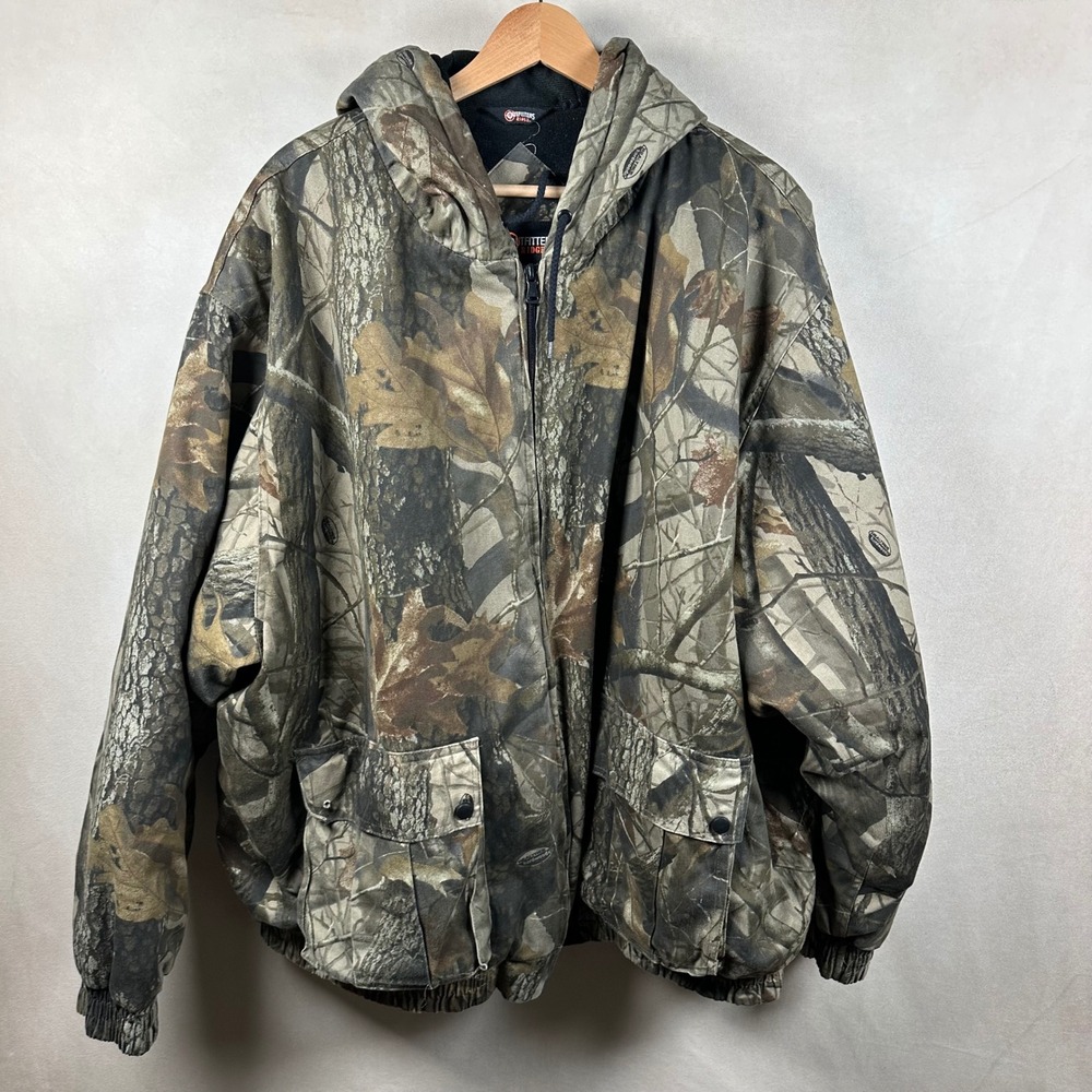 Outfitters Ridge Mens 3XL Camo Insulated Hooded Hunting Jacket Quilted 54-56